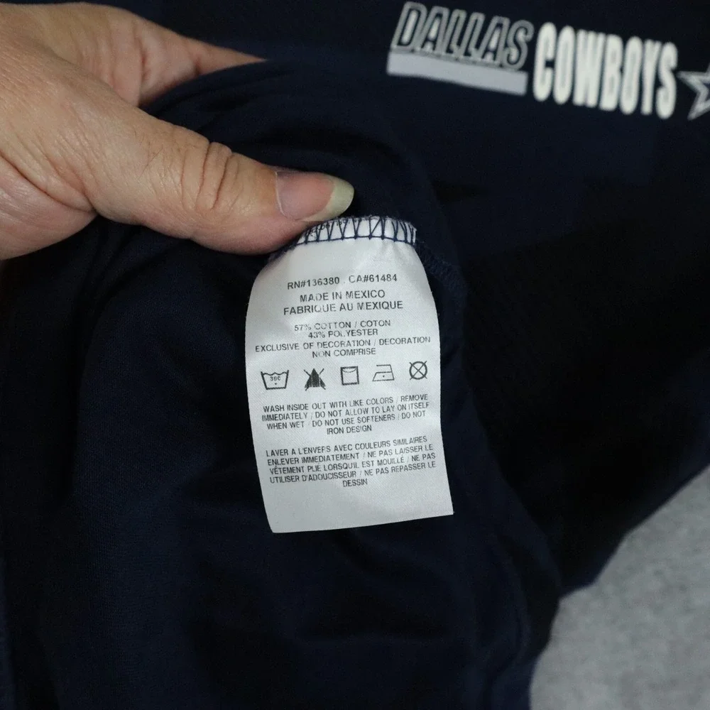 Dallas Cowboys Hoodie Shirt Mens Small Nike Dri-Fit‎ NFL Onfield Pullover Blue